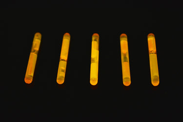 1.5 inch Orange Mini Glow Sticks- 50 Per Package